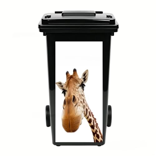 NBVCXZ Pegatinas de contenedor de Ruedas de patrón de Animales, Pegatinas de Basura de Polvo ecológica Impermeable, calcomanías de manejo Decorativo para jardín doméstico