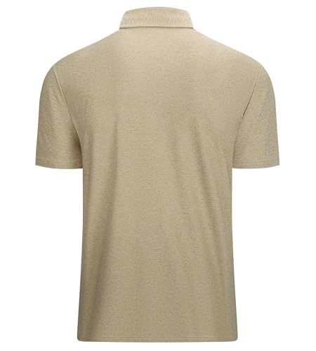 Alex Vando Mens Golf Shirt Moisture Wicking Quick-Dry Short Sleeve Casual Polo Shirts for Men