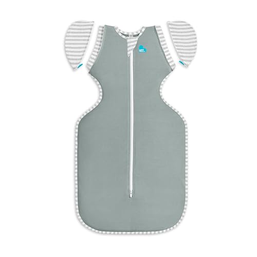 Image of Love to Dream Swaddle Up Transition Swaddle, Patented Zip-Off Wings, Gently Help Baby Transition from Being Swaddled to Arms Free When Showing Signs of Rolling, 1.0 TOG, 13-19 lbs, Deep Olive