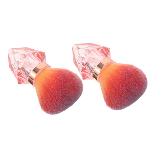 CTIRCHIU 2 Stück Nagelstaubpinsel Diamantgriff