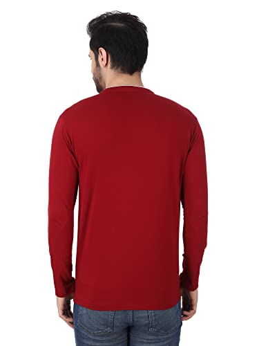 Image of YEZI Cmbo Pack of 2 Full Sleeve Mandarin Collar T-Shirt for Men