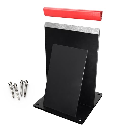 Firewood Splitter with Wider Fins, Ultra-Sharp Blade, 7.3LB Heavy Design Reduces Bounce, Safe Axe-Free Wood Splitting Wedge for Fire Pits & Outdoor Use, Black, Size:XLarge