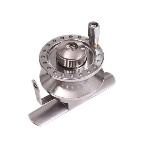 Carrete de Caña | Carrete de de aleación de Aluminio con Mango ergonómico, Accesorio de Ligero para Hombres, Familia, Amigos, tío, Marido, Hijo, Abuelo, Amigo