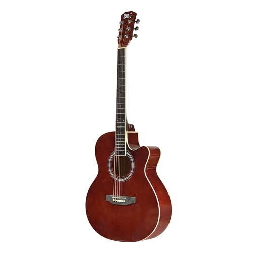 Image of BLUEBERRY B-40, Truss Rod Acoustic Guitar Kit with Bag, Strap, One Pack Strings And 2 Picks - 40 Inch (Classic Maroon)