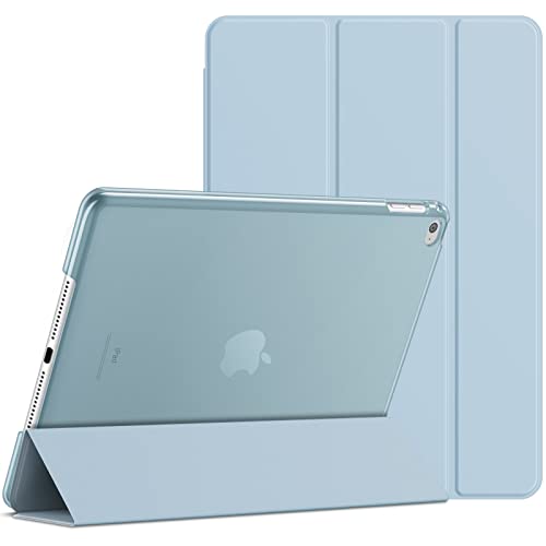 JETech Funda para iPad Air 2, Carcasa con Soporte Función, Auto Sueño/Estela (Azul Claro)