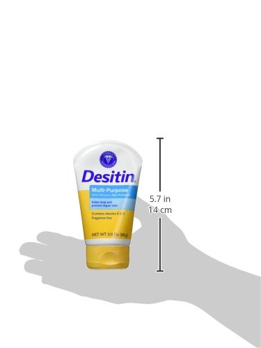 Desitin Skin Protectant And Diaper Rash Ointment Multi-Purpose With Vitamins A & D, Travel Size, 3.5. Oz Tube #TOP7