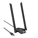 BrosTrend AX1800 USB WiFi 6 Linux Compatible WiFi Adapter for PC and Raspberry Pi 2+ WiFi 6 USB for Ubuntu, Mint, Debian, Kubuntu, Mate, Zorin, PureOS, Windows 11/10 Long Range WiFi Antenna Dual Band