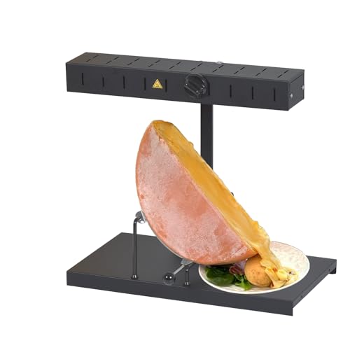 LOUIS TELLIER | Raclettegerät Alpage® Signature Basalte | Geeignet für alle Käselaibgrößen | 6-8 Personen | 900W | 230V | Höhenverstellbare Heizrampe | Sicherheitsschalter | Made in France