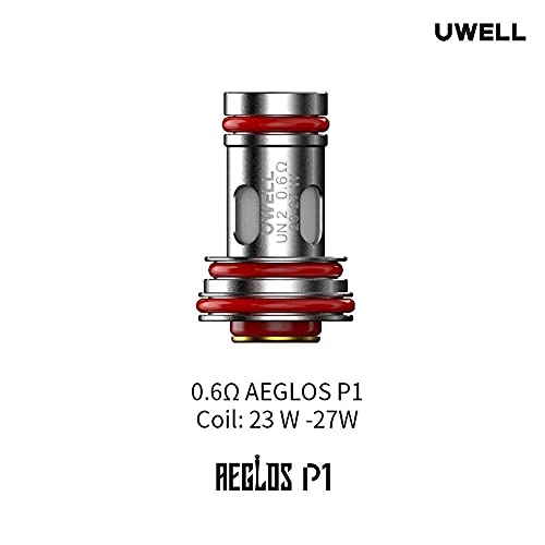 Uwell AEGLOS P1 Pod Mod Coils Verdampferköpfe für E-Zigarette Kein Nikotin (0.6ohm,4 Stück) – Bild 3