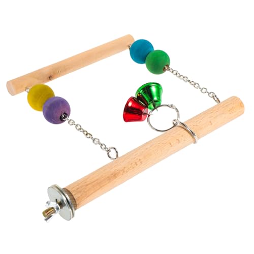 CORHAD Swing Bird Stand with Swing for Parrots for Training and Playtime Safe Material for All Birds Enhances Curiosity and Beak Trimming