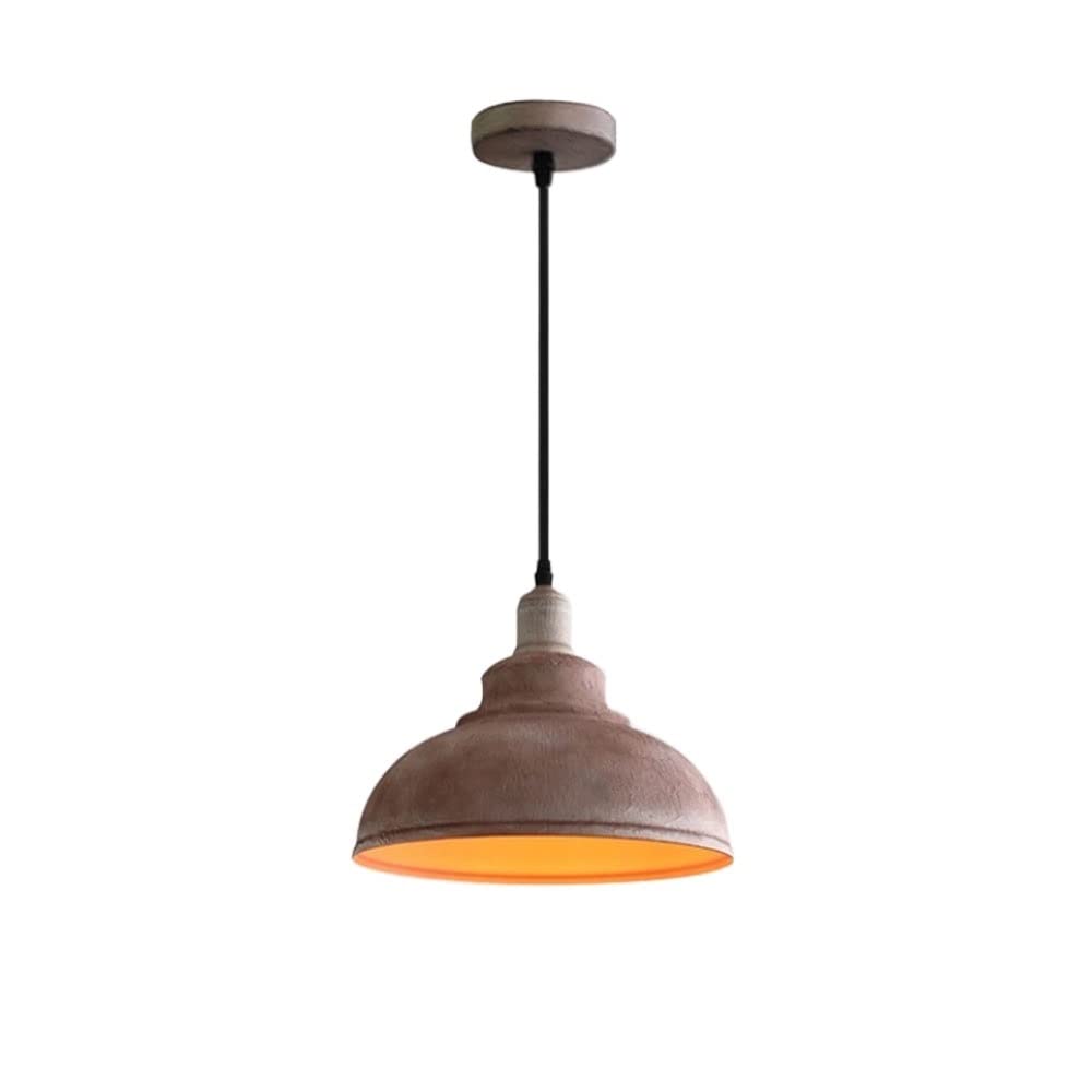 Lustre décoratif E27 Bern couleur marron au design suspendu vintage
