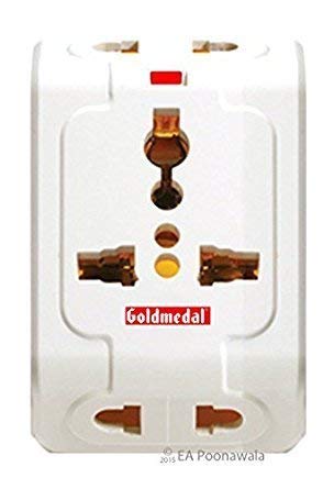 COPPE-RICO - Goldmedal 202042 Spice 3-Pin 240V Universal Travel Adaptor (White) (Pack of 4) (B0CW3FDRK1) Amazon Price History, Amazon Price Tracker