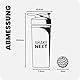 ShakeNext® Edelstahl Shaker [NEUEINFÜHRUNG] - Trinkflasche mit Mixball 700ml, Fitness und Protein Shaker mit auslaufsicherem Druckverschluss, patentiertes Design (Schwarz)