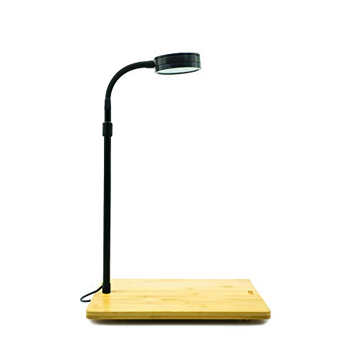 HIRO AQUATICS Height Adjustable Full Spectrum Nano LED Light, fits Nano Tanks, Wabi kusa, Potted Plants, Betta Tanks