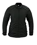 Motorradjacke aus Cordura (600 D). AUSSCHLIESSLICH robuste YKK-Reißverschlüsse für eine lange Lebensdauer.