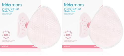 Image of Frida Mom Nursing Pads,Cooling Hydrogel Nipple Pads for Hydration and Soothing Sore Nipples,Breastfeeding Essentials,8ct,(Pack of 2)