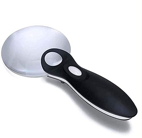 Loupe de poche LED pour lire confortablement le journal et les livres le soir