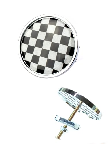 Emblema para rejilla delantera Mini Cooper accesorios de personalización estilo a cuadros