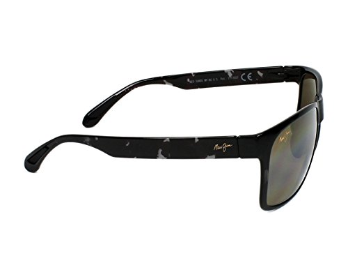 Image of Maui Jim Polarized Men's and Women's Red Sands Rectangular Sunglasses