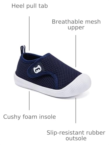 Image of BMCiTYBM Baby Shoes Infant Boy Girl First Walker Shoes Toddler Walking Shoes Lightweight Non-Slip Sneakers for 6 9 12 18 24 Months