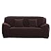 Produktbild Cornasee Elastischer Sofabezug 3 Sitzer, Sofa-Überwürfe Sofahusse Couchhusse Spannbezug für Sofa mit Armlehne,Kaffee