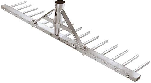 Idealspaten 66450010 Aluminiumrechen Profi 62 cm, Silber, 40 x 25 x 15 cm Cover