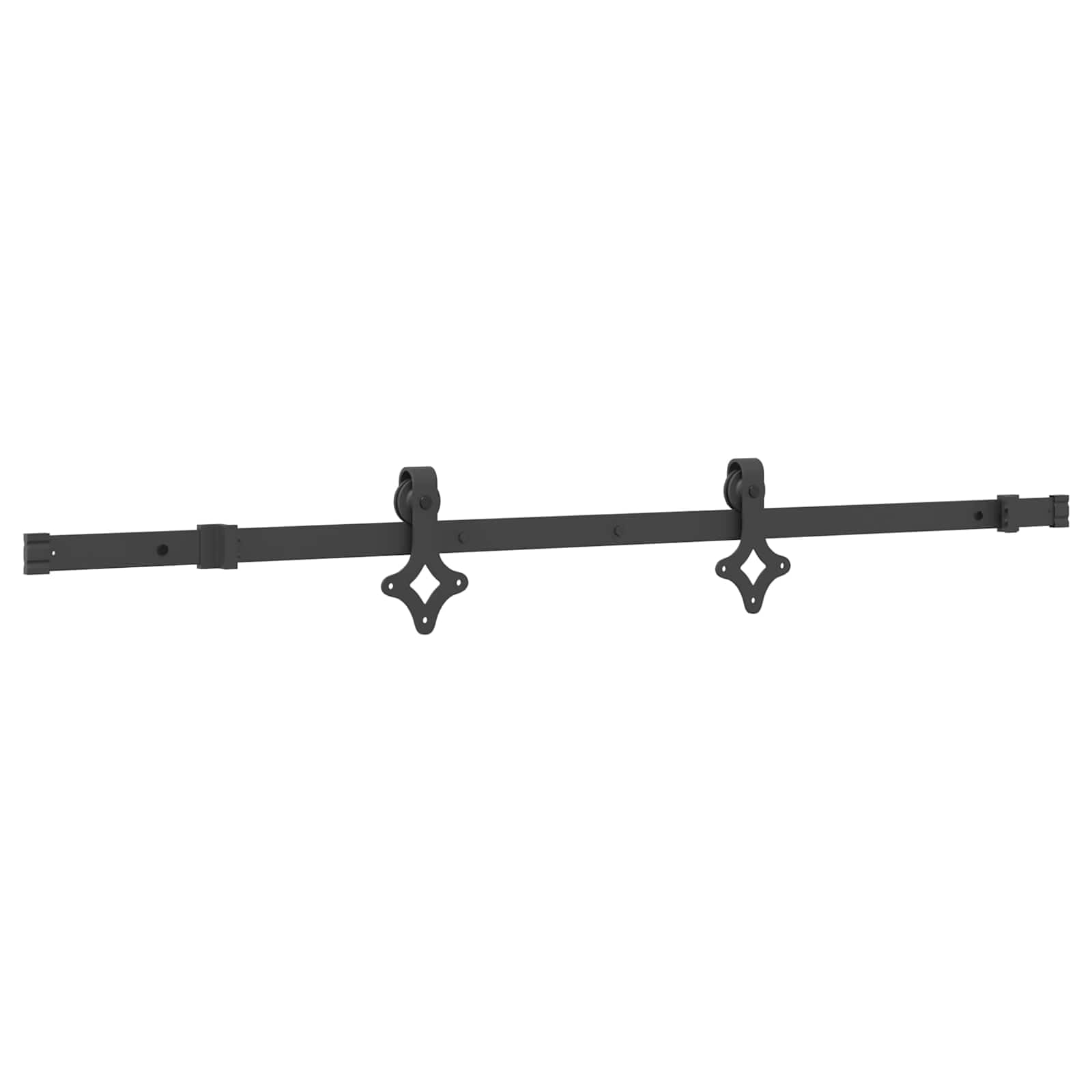 vidaXL Porta scorrevole NARVIK Naturale e Nero 80 x 210 cm (152,5 cm)