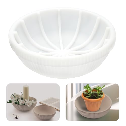 Silikonform Schale Rund Groß 20 x 7 cm, GießFormen Silikon, Obsttablett...