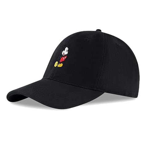 Disney Men's Baseball Cap, Mickey Mouse Adjustable Hat for Adult Baseball Cap