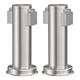 ledscom.de 2 prese da giardino a colonna PORU per esterni, IP44, a 2 vie, acciaio inox, ro...