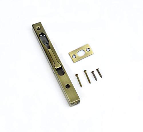TOGU 10" Solid Stainless Steel Lever Action Flush Bolt,Concealed Security Door Lock For Composite Doors,French Doors,Wood Doors,Double Doors,Dummy Doors,Antique Bronze - Image 2