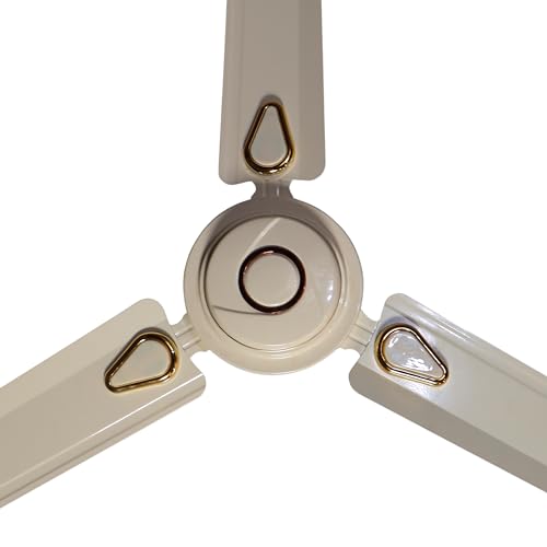 Image of Black Current high speed 1200 mm Ceiling Fan for Home, Ceiling Fan, energy efficient fans, 390RPM, Rust Free Coating for Long Life - Kittu (Ivory)