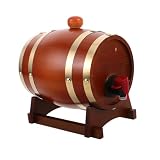 SHINEOFI 1 Gallon Oak Aging Barrel with Stand Bung And Spigot Wooden Mini Whiskey Barrel Wine for Aging Whiskey Bourbon Cocktails Rum Tequila Mead Wine