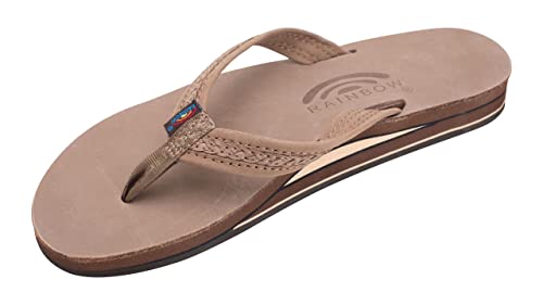 Rainbow Sandals The Willow - Double Layer Arch Support Premier Leather with Inset Double Braided 3/4” Medium Strap