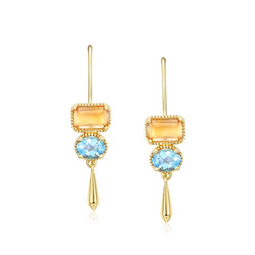 Boucles d'oreilles grenat naturel et argent sterling pour un port élégant