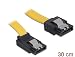 Produktbild 2x DELOCK Kabel SATA 6Gb/s gelb li/ge Metall 30cm