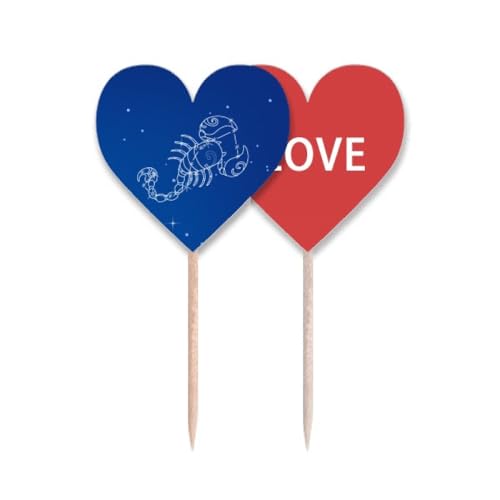 Cure-dents drapeau Scorpion Star Universe pour décorer vos cupcakes