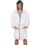Costume Agent Cousin Eddie Christmas Vacation White Robe, & HAT Halloween Cosplay