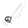 OYWOBET 12inch 304 Stainless Steel Silver Oil Separator Soup Ladle, Grease Filter Scoop, Fat Separator Oil Separator for Cooking, Kitchen, Separate Fat, Filter Out Water and Oil #1