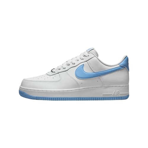 Nike Air Force 1 '07 Men's Shoes (FQ4296-100, Blue/White/White) Size 14