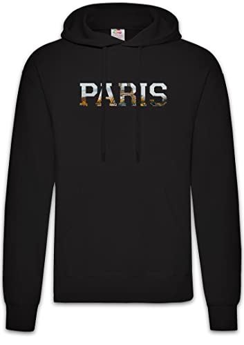 Paris Hoodie XL noir : Un sweat à capuche ample pour éliminer le froid