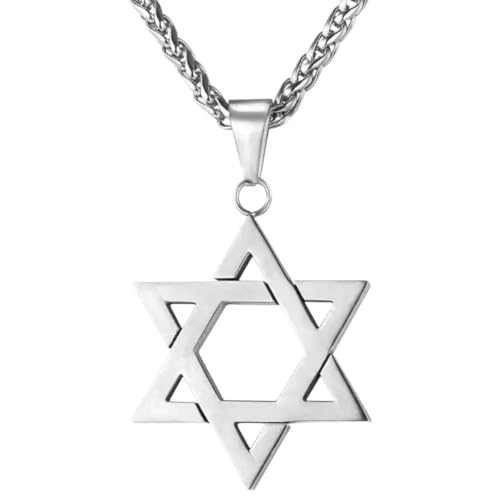 Collier pendentif croix en acier inoxydable pour homme et femme