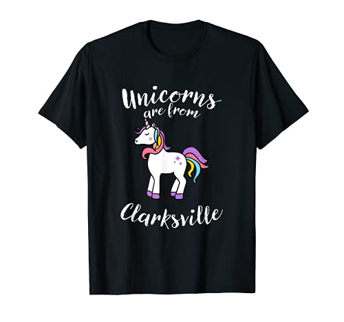 Los unicornios son de Clarksville Tennessee Hometown TN Camiseta