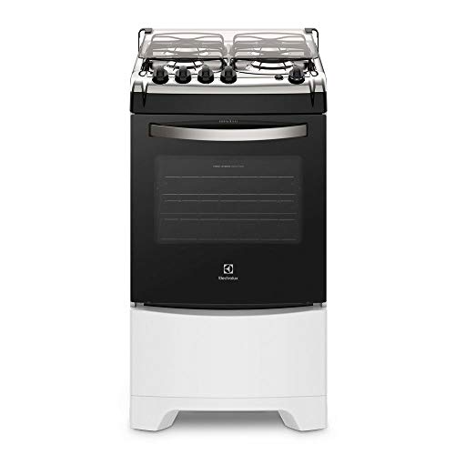 Fogão 4 Bocas Electrolux Branco Automático com Forno de 70L e Vidro Interno Removível (52LBU)