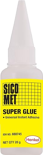 Sicomet Super Glue, Instant Bonding Adhesive 20g, general purpose, ethyl, plastic, elastomer, metal (B01BWJF5B6) Amazon Price History, Amazon Price Tracker