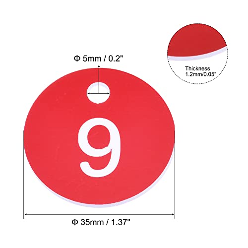 Étiquettes numérotées acrylique pour éviter la perte de clés - 2