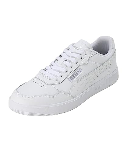 Image of PUMA Men's Court Ultra Sneaker, Puma White Puma White Puma Silver, 4