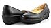 Laforst Darling Manmade Upper Slip Resistant Waitress Server Fashion Slip On Shoes Black 6