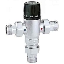 Caleffi 521503 Thermal Mixer 3/4 Inch with Check Valves at Input