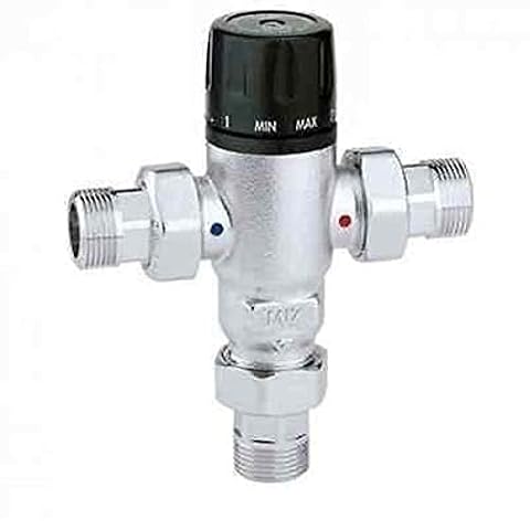 Caleffi 521503 Termostat 3/4 cala z zaworami zwrotnymi przy wejściu